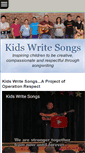 Mobile Screenshot of kidswritesongs.org